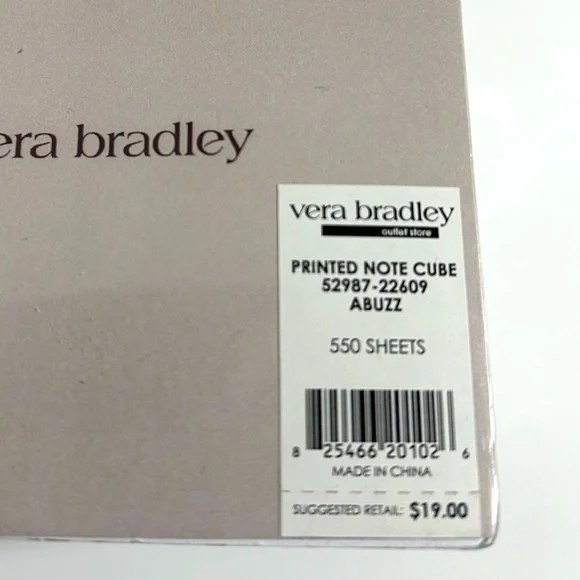 Vera Bradley note cube - Picture 3 of 4